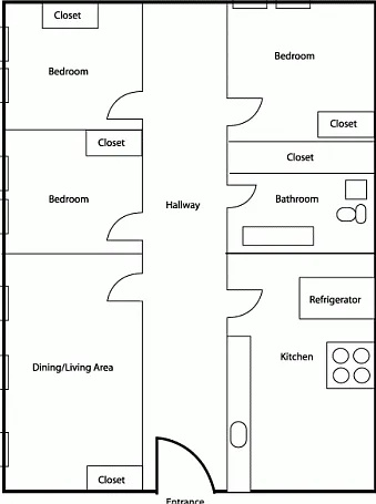 3BR/1BA 3BR/1BA