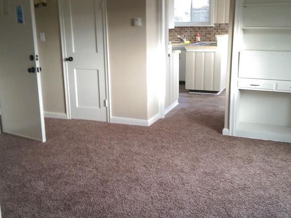 living room with new carpet and paint