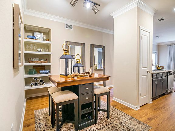 Stunning Dining Room with Built-in Shelves
