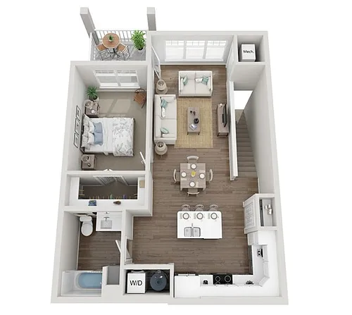 Floor plan 1E
