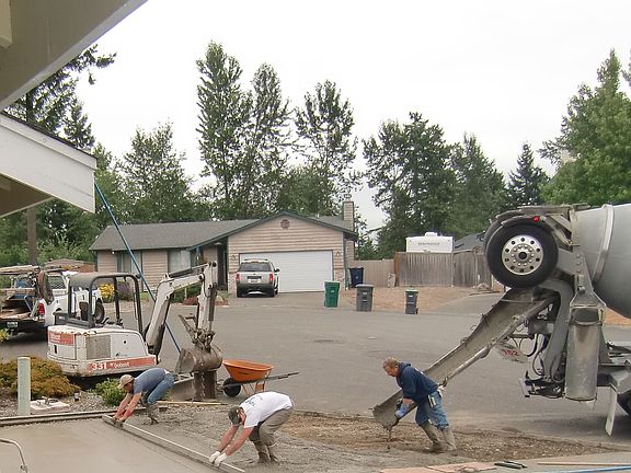Pouring concrete 8-8-12