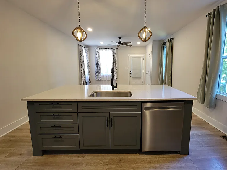 Kitchen Island with Dishwasher