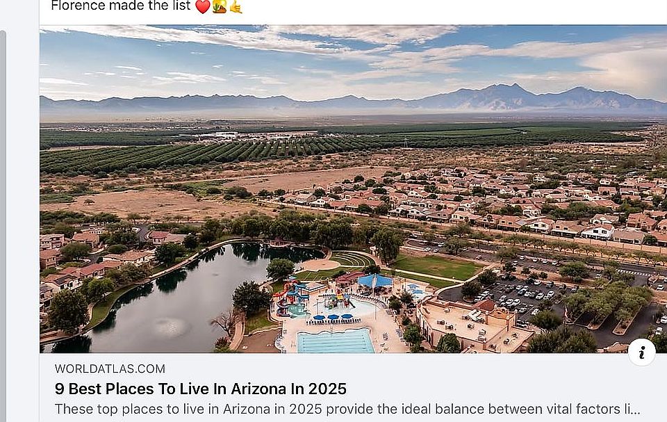 Florence, AZ made the list!