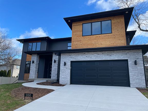 Garage and fron elevation
