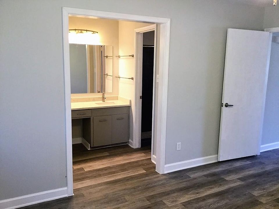 Bedroom with attached bathroom