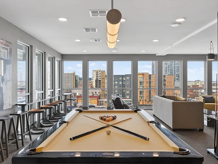 Host, hang out, or just relax in the indoor lounge.