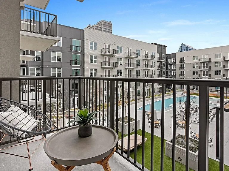 Outside balcony patio space