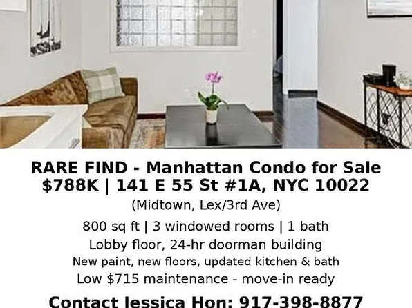 141 E 55th St APT 1A, New York, NY 10022