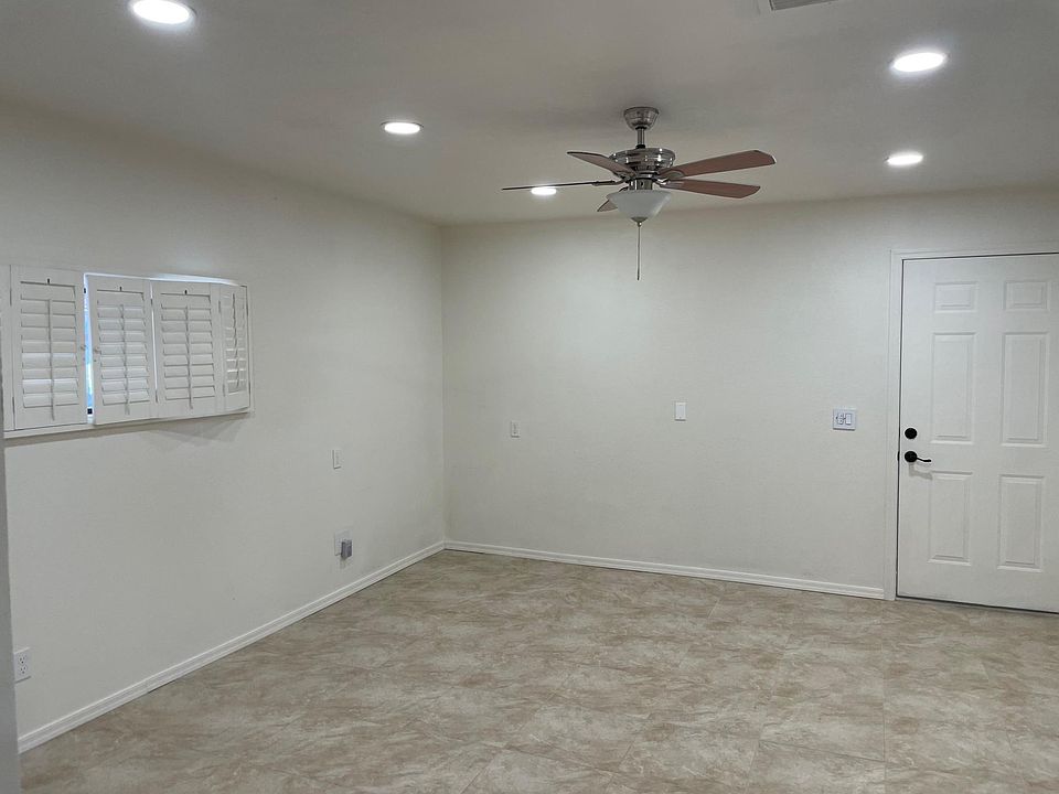 Large bedroom with emergency exit