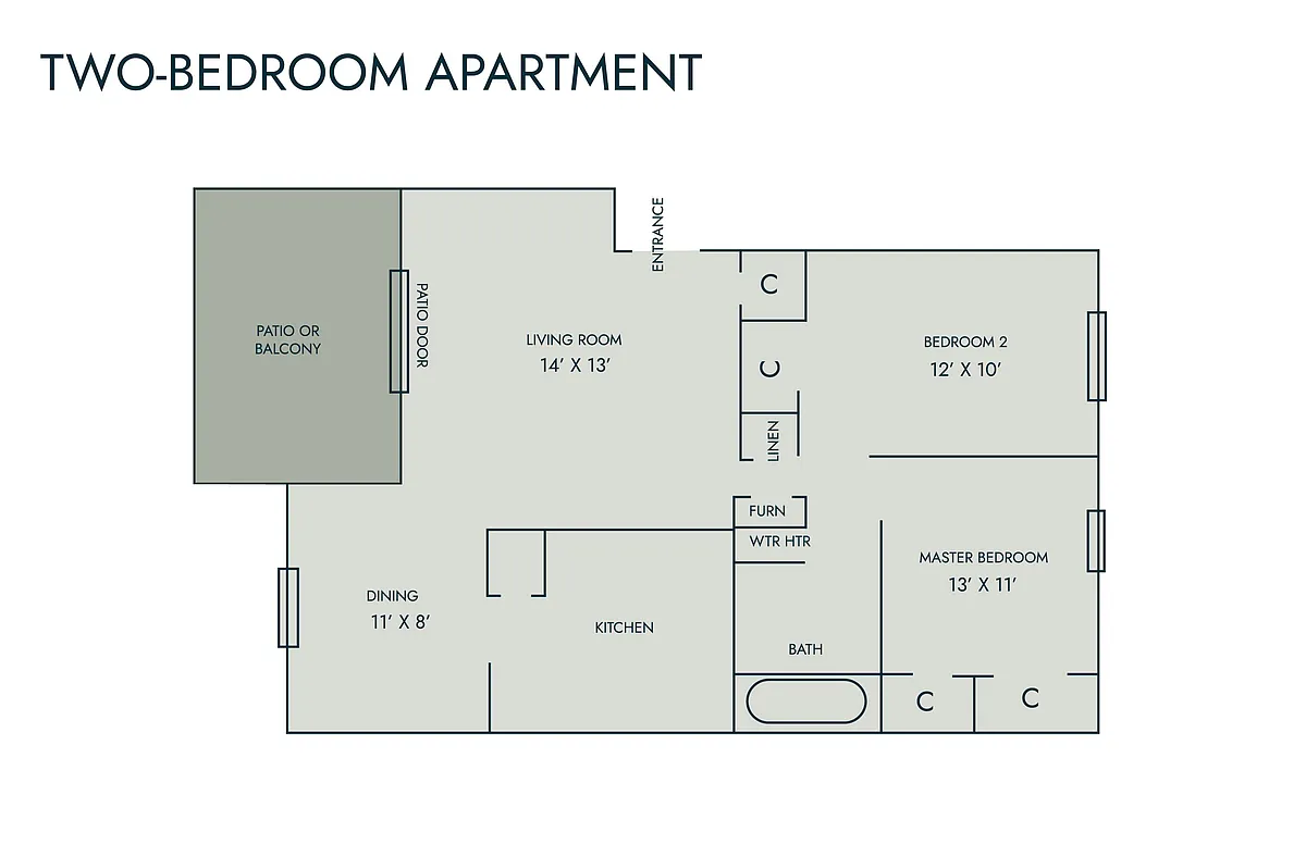 Floor plan Two Bedroom