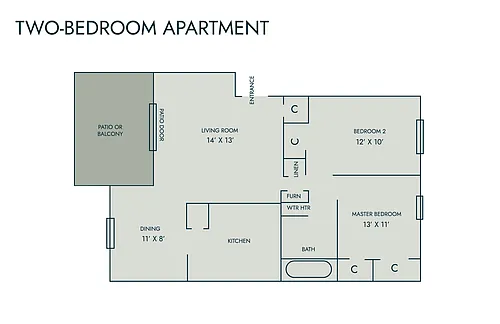 Floor plan Two Bedroom