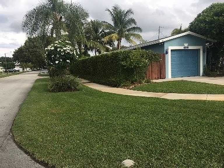 fenced corner lot