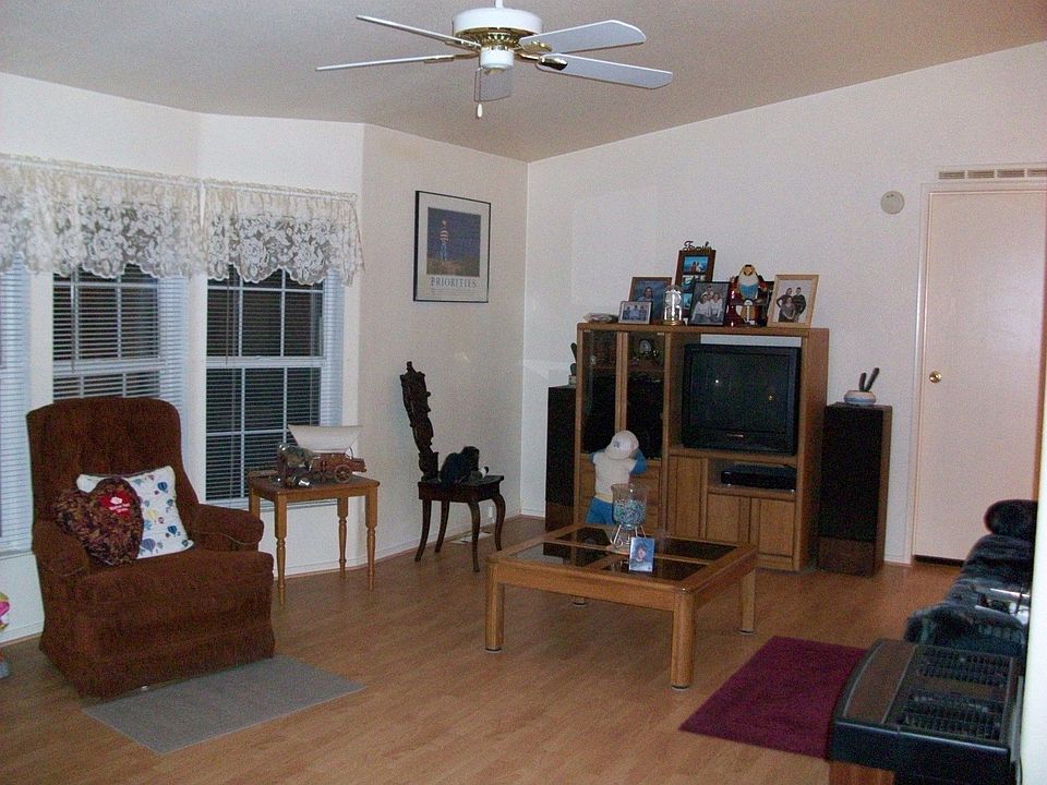 Living room with bay window