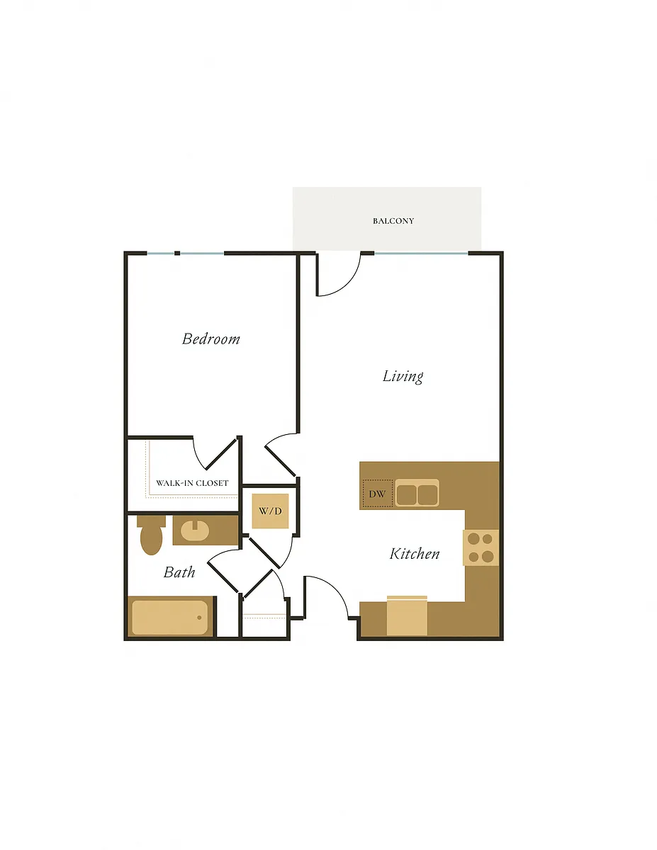 Floor plan 1X1 - A