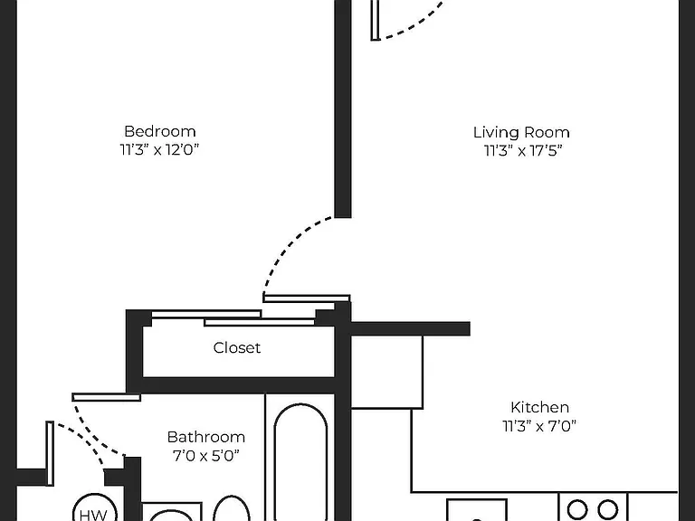 1x1 First Floor