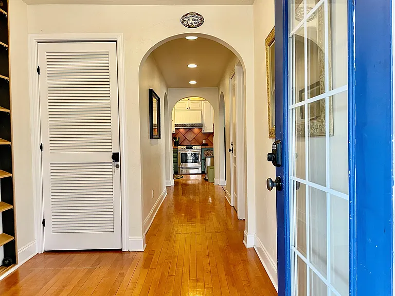 Rear entrance and mudroom / laundry closet.