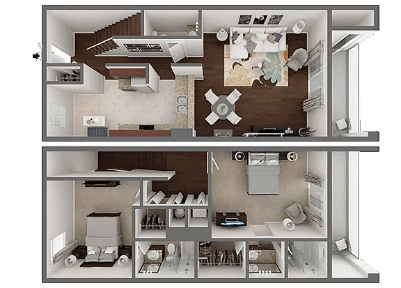 Floor plan Jade- Townhome