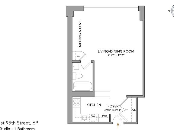 2nd image of 215 W 95th St APT 6P