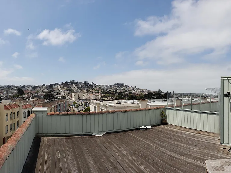 Shared rooftop patio