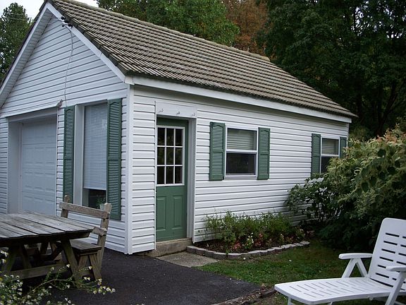 garage and back yard
