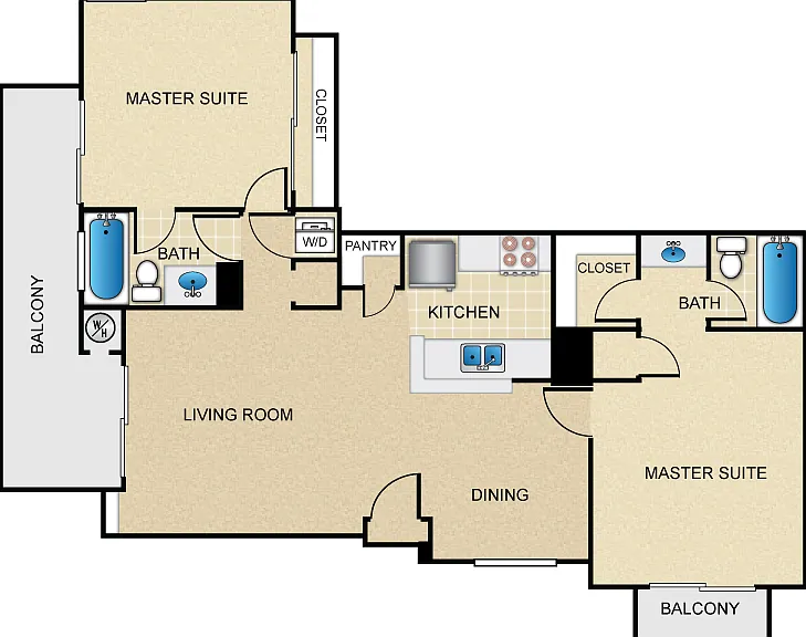 Plan D Floorplan Diagram