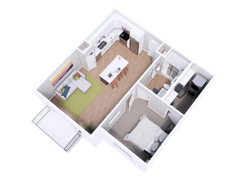 Floor plan 1X1