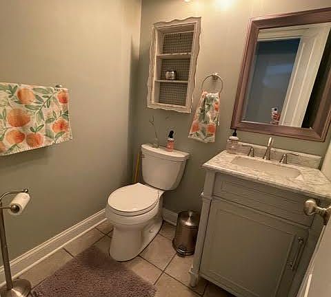Downstairs powder room