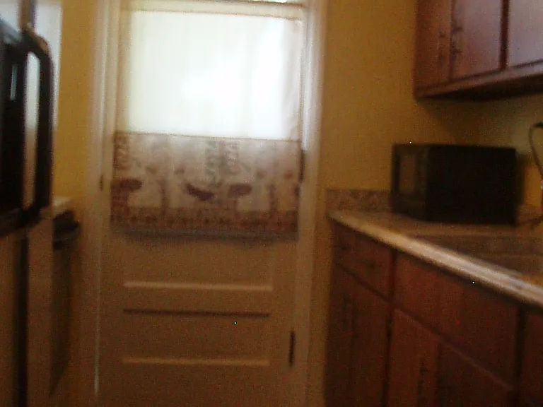 Kitchen facing side door