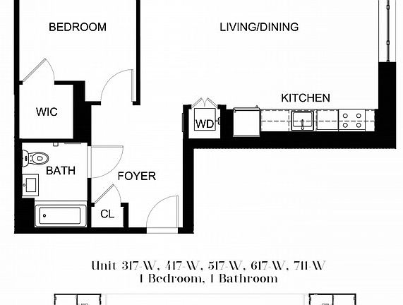 2nd image of 55 N 5th St Penthouse 711W