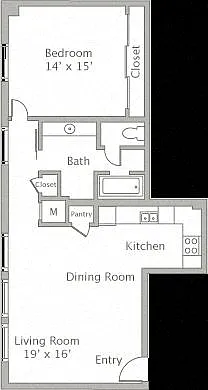 Floor plan 1U