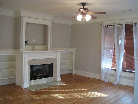 Living room, Fire Place and built ins.