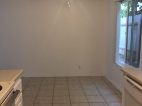 View from kitchen into dining room