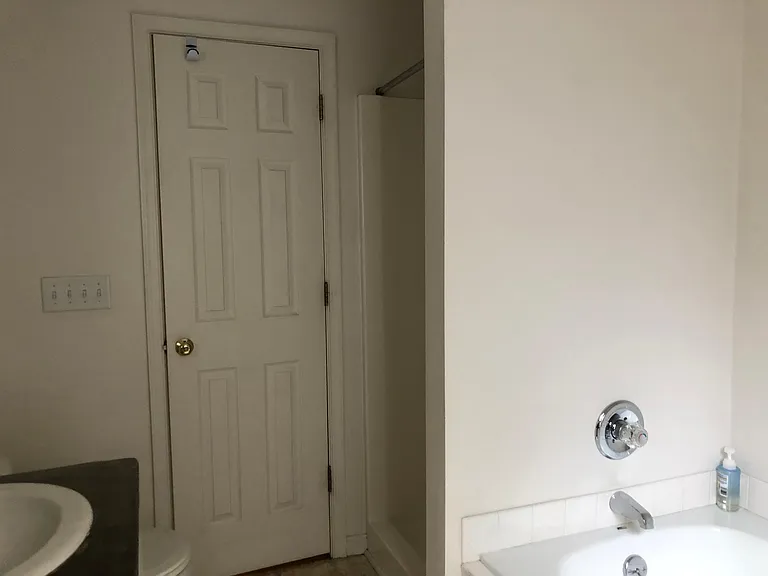 Master bath, separate shower and tub.