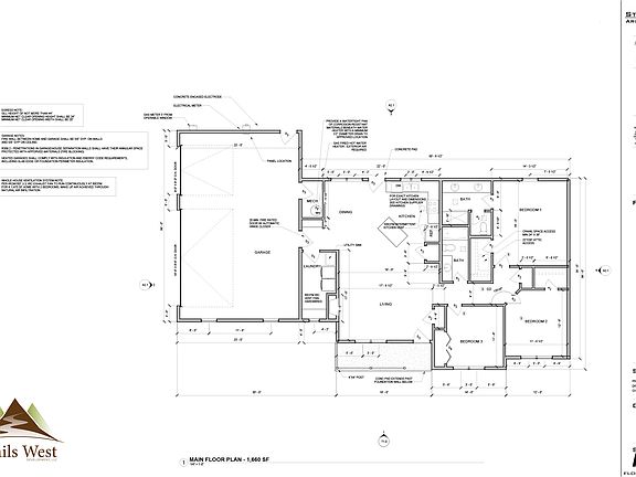 Stillwater Floor Plan - Trails West Subdivision