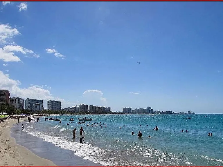 Beach in front of condo.