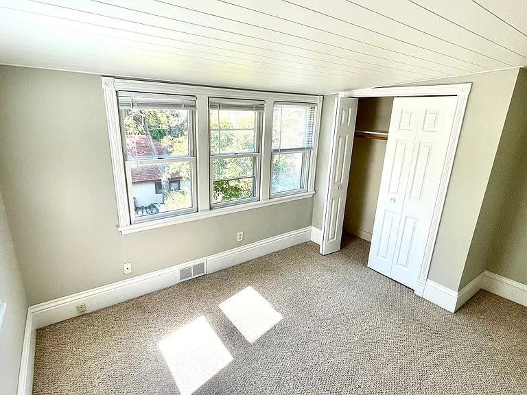 Back bedroom or office with large closet.