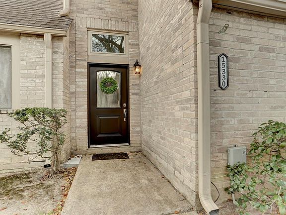 Attractive steel front door.
