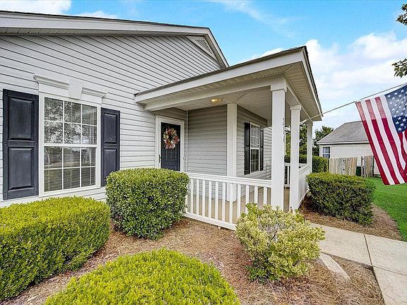 Summer view of front door