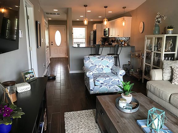 Living room and kitchen