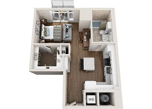 Floor plan Studio E1D