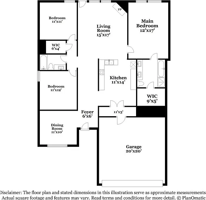 3 bed, 2.0 bath, 1551 sqft, $1,820 — Photo 2