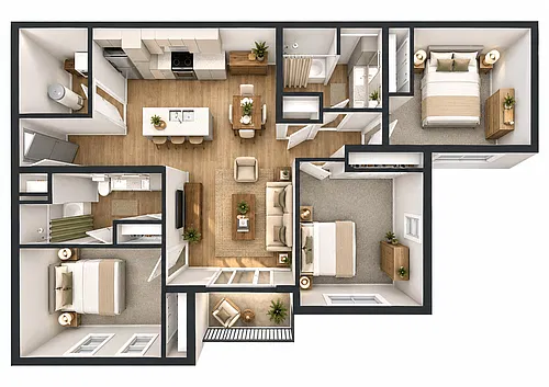 Floor plan The Village - Gable