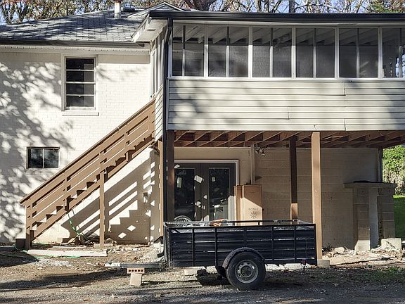 Rear of property