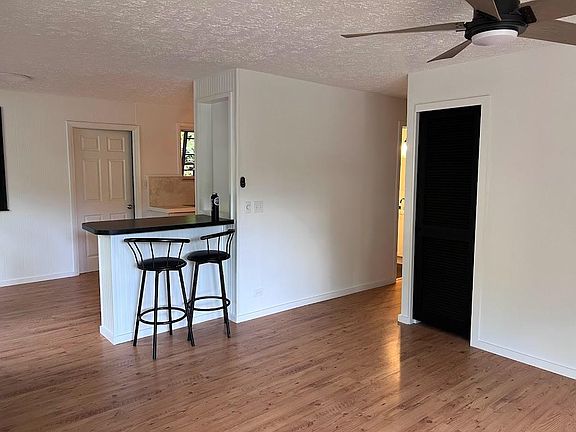 Living room and bar area