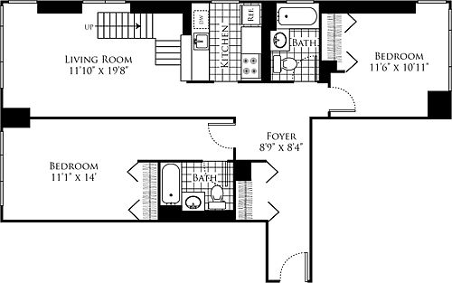 2nd image of 305 W 50th St APT 26B