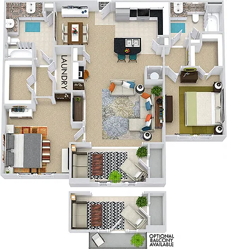 Floor plan Vancouver with Sunroom