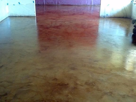 Concrete stained floors