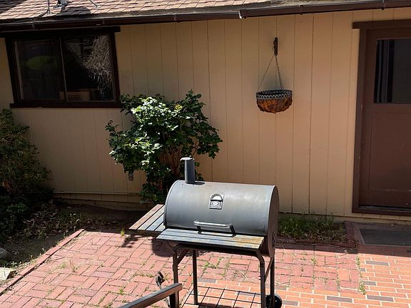 private patio between garage and back door