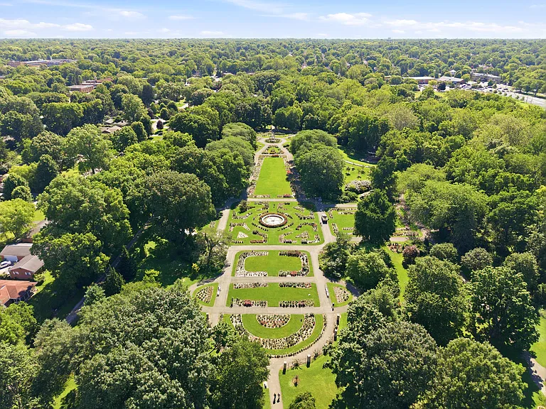 High above the Park of Roses