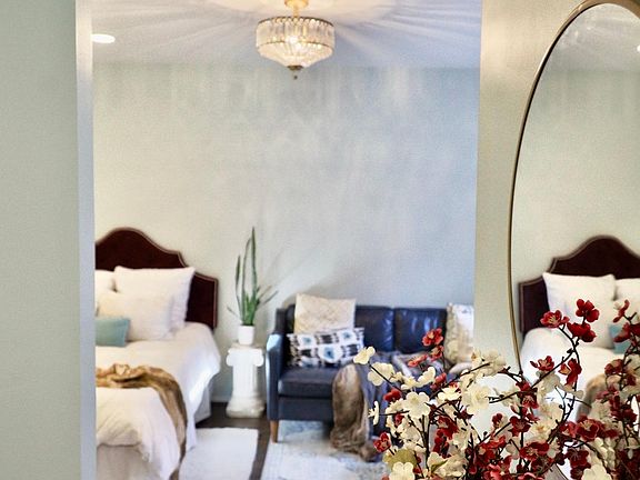 Entryway welcomes you in and separates the space nicely.